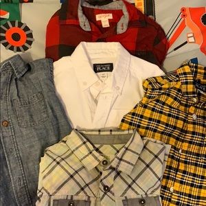 5 shirt button down bundle, size 4T!